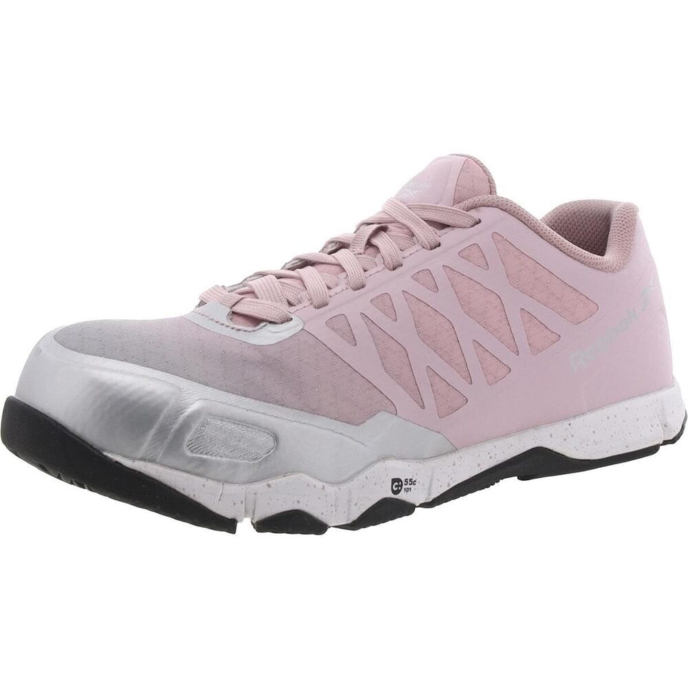 REEBOK WORK WOMEN'S RB175 SPEED TR WORK CONSTRUCTION SHOE PINK SAFETY, 8.5 WIDE